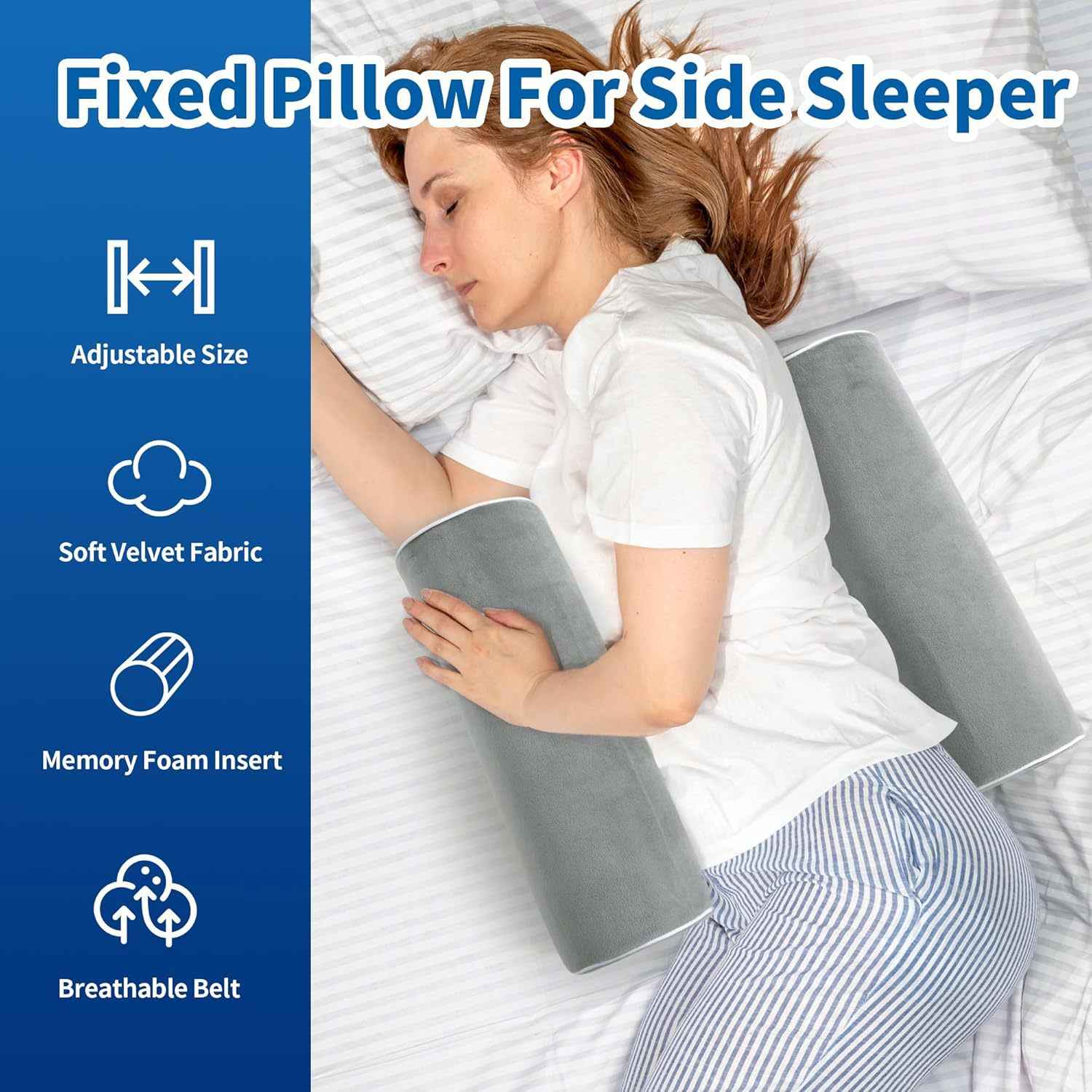 A23 Rolling Improvement Sleep Breathing Cylindrical Pillow