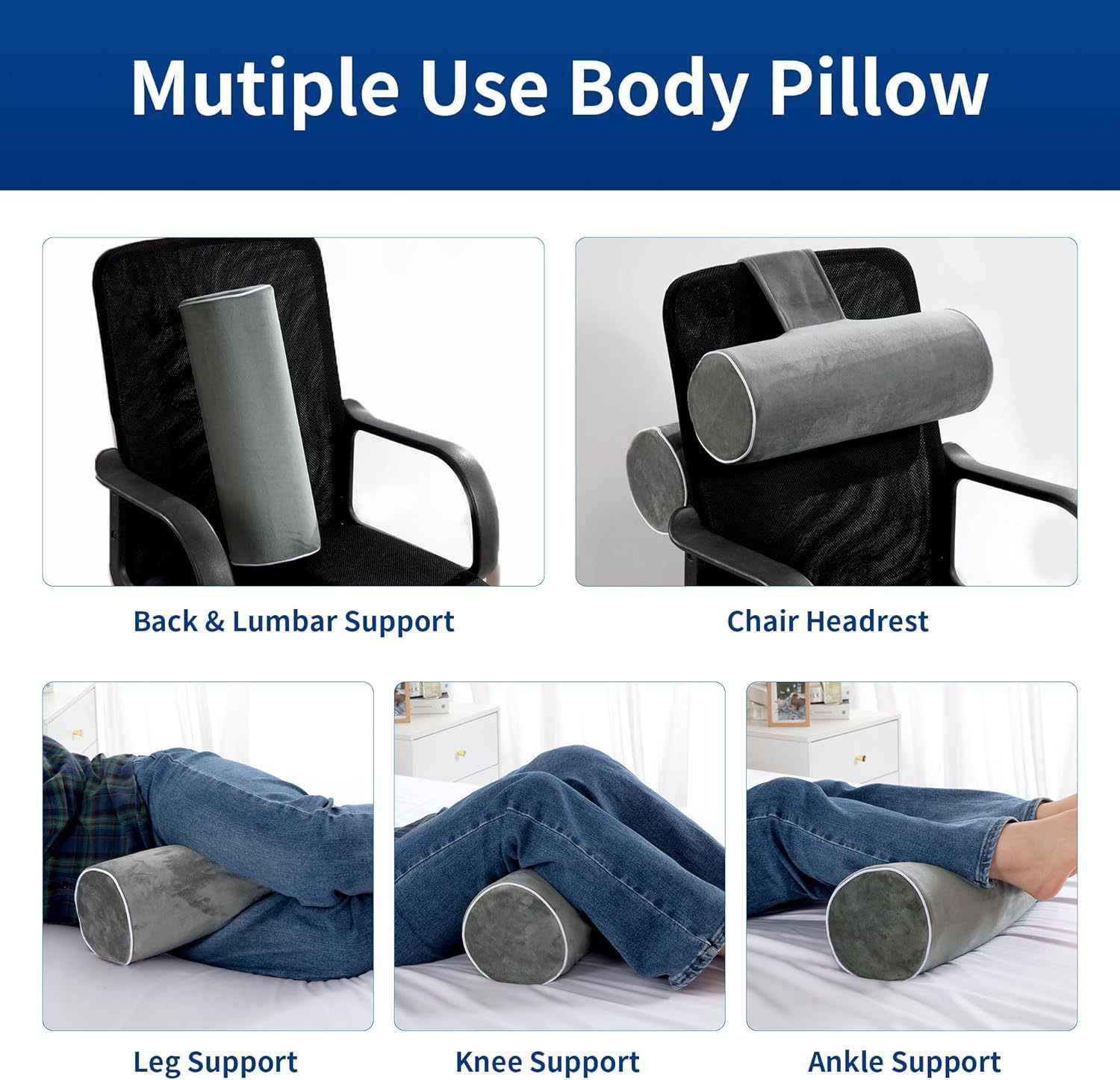 A23 Rolling Improvement Sleep Breathing Cylindrical Pillow