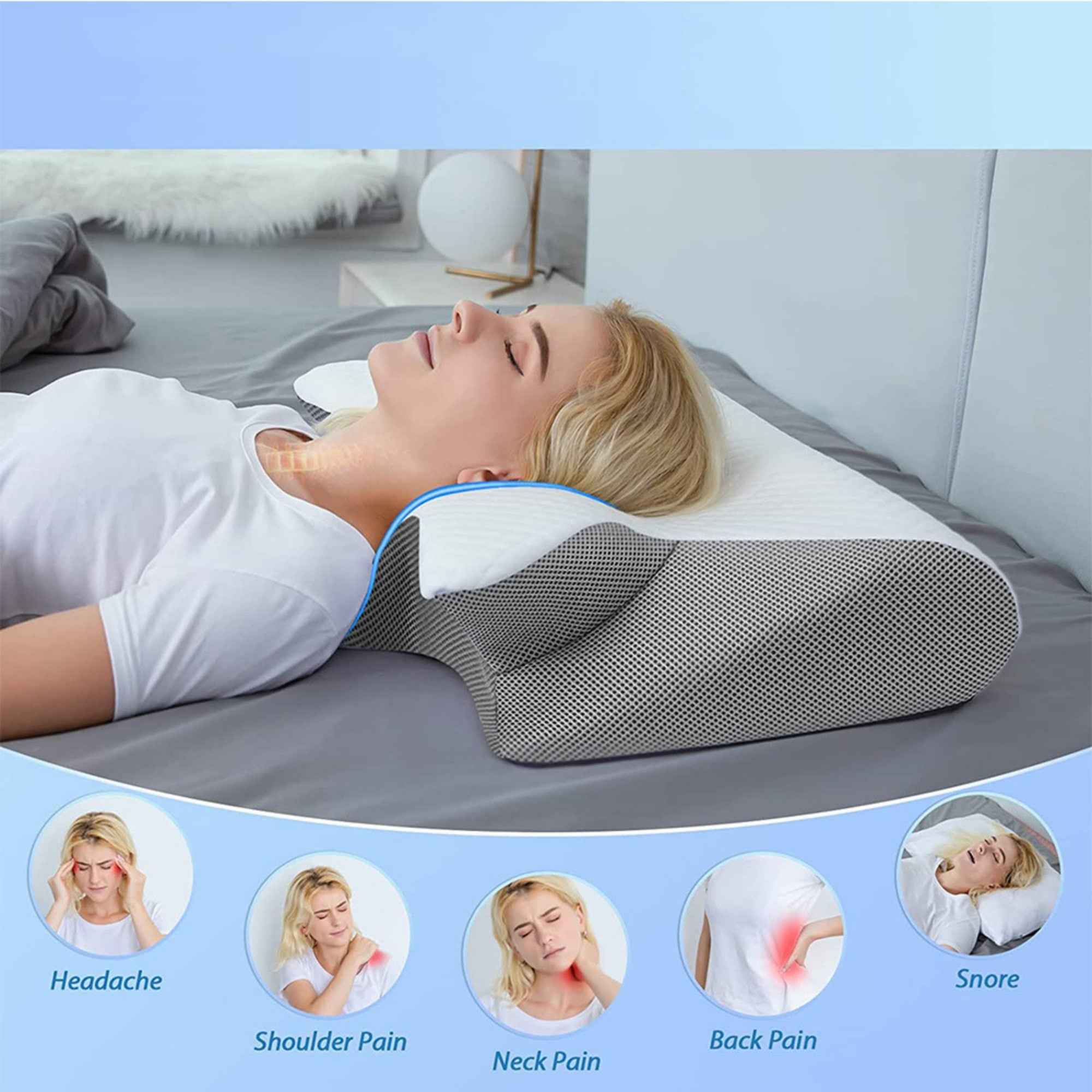Memory Pillow For Home Sleep