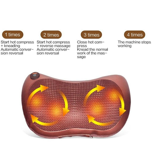 Portable 4 heads Massage Pillow - COMFUT